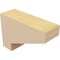 Ekena Millwork 2"W x 6"D x 4"H Classic Clemmons Rough Cedar Woodgrain TimberThane Corbel, Primed Tan CORUR02X06X04CLERCPR - alternate 3